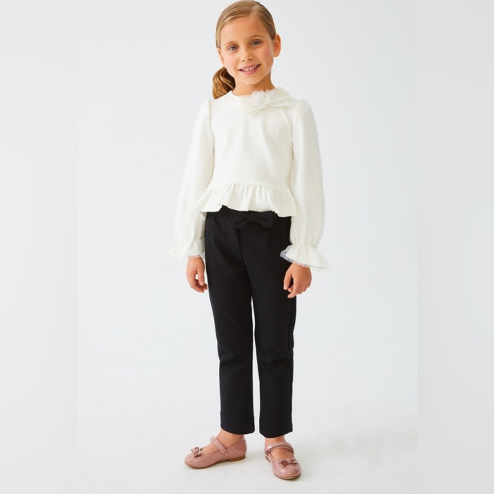 Chic Black Kids' Formal Trousers